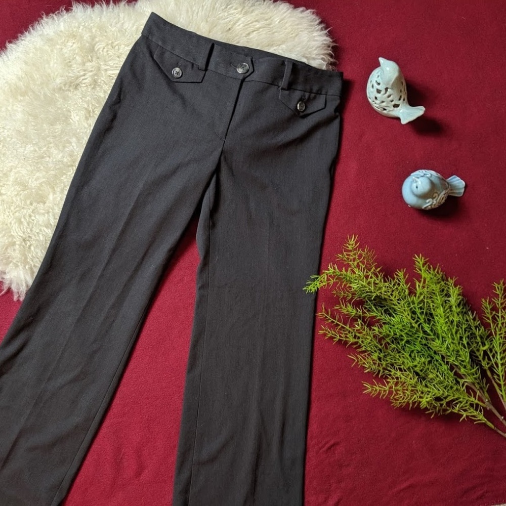 Ann Taylor Petite Modern Fit Grey Trouser Slacks